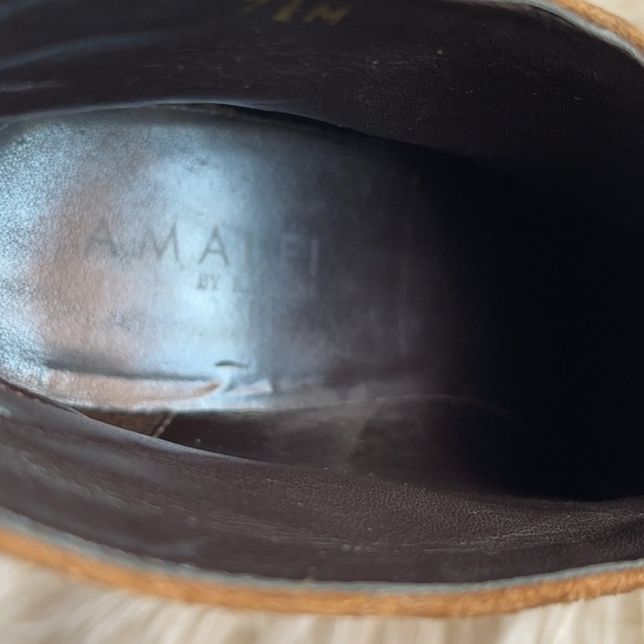 AMALFI BY RANGONI WOMEN’S ANKLE BOOTIES ,Brown,Suede,Size 7.5 - Picture 9 of 10